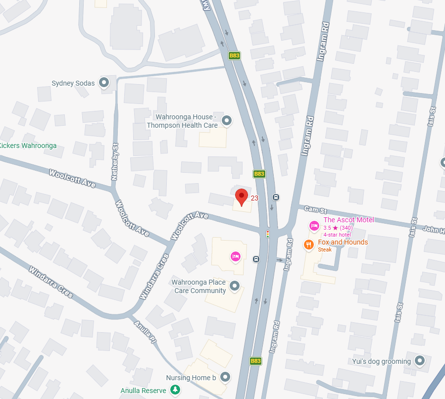 Google Map view of location